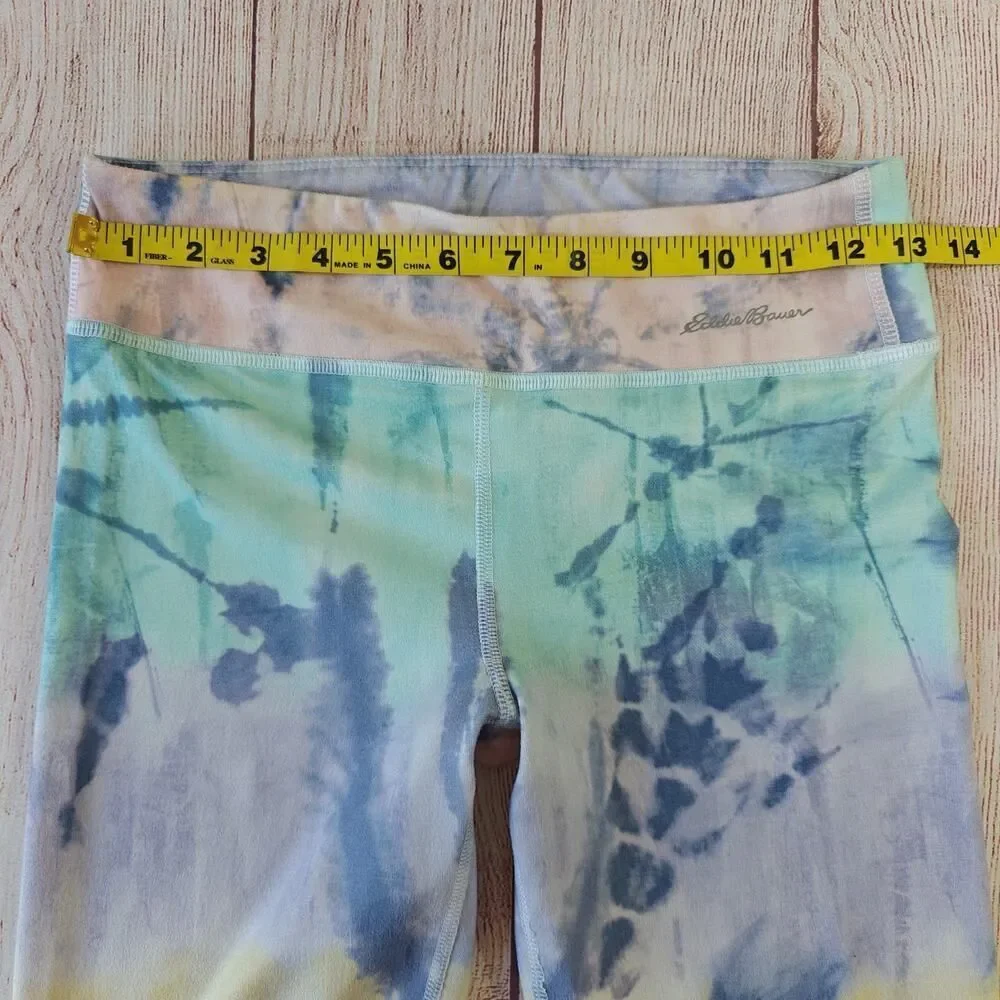 Eddie Bauer navy graphic tee & tie dye legging set sz L (14/16)